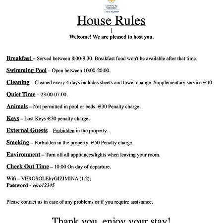 Couette-café Gizimina By Verosole Xagħra